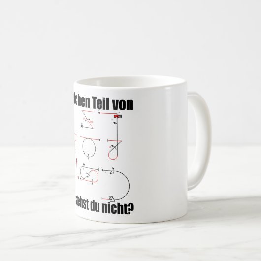 Mug Symboles d'Aresti Programme d'aérobie Modèle pilot (Devant droit)