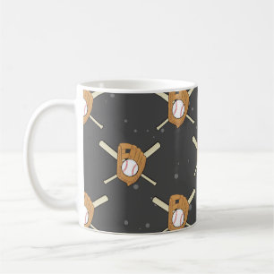 Mug Symboles de baseball - Motif ininterrompu sur Dark