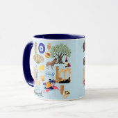 Mug Symboles de Chypre Amateurs de voyage (Devant gauche)