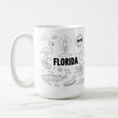 Mug Symboles de Floride dessinés à la main (Gauche)