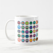 Mug Symboles de paix colorés (Gauche)
