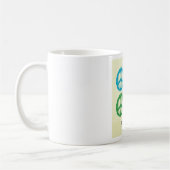 Mug Symboles de Paix Lumineux Inspirés des Années 1960 (Gauche)