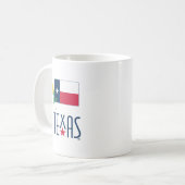 Mug Symboles de Texas, Texas Flag et Yellow Rose (Devant gauche)
