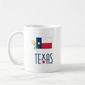 Mug Symboles de Texas, Texas Flag et Yellow Rose (Gauche)