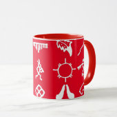 Mug Symboles d'images amérindiens (Devant droit)