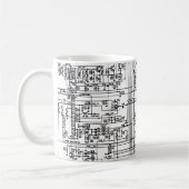 Mug Symboles du diagramme de schéma Circuit électroniq (Gauche)