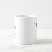 Mug Symboles du Texas, Longhorn, bleu (Centre)