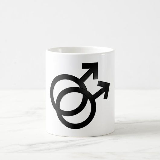 Mug Symboles gais des syndicats, Mars, couple (Centre)