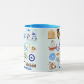 Mug Symboles grecs Amateurs de voyage (Centre)