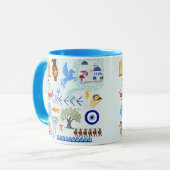 Mug Symboles grecs Amateurs de voyage (Devant gauche)