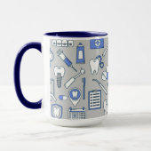 Mug Symboles illustrés de dentiste (Gauche)