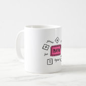 Mug Symboles mathématiques Étudiants et parents (Devant gauche)