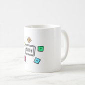 Mug Symboles mathématiques Étudiants et parents (Devant droit)