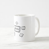 Mug Symboles mathématiques pour enfants (Devant droit)