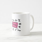 Mug Symboles mathématiques pour les élèves et les pare (Devant droit)