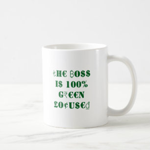 Mug Symboles monétaires internationaux, Boss Green