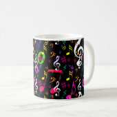 Mug Symboles musicaux Design Motif (Devant droit)