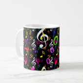Mug Symboles musicaux Design Motif (Devant gauche)