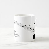 Mug Symboles musicaux personnalisés (Centre)