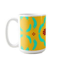 Symboles Red Zia Nouveau-Mexique Plumes turquoise