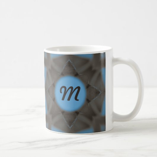 Mug Symétrie de sélénium bleu (Droite)