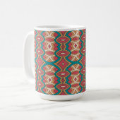Mug Symétrie diamant et ovale chic (Devant gauche)
