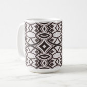 Mug Symétrie diamant et ovale chic (Devant gauche)