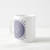 Mug Symétrie hypnotique : Art géométrique Abstrait (Devant gauche)