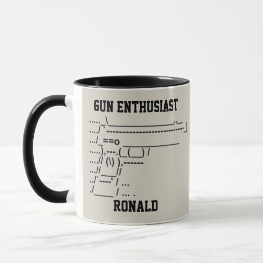 Mug Symobol passionné d'armes à feu (Gauche)