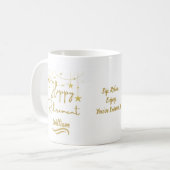 Mug Sympa Classic Gold Script Drôle cadeau de retraite (Devant gauche)