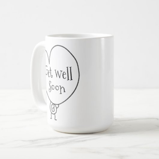 Mug Sympa Coeur Amusant Caractère Complexe Se Bien Bie (Devant gauche)