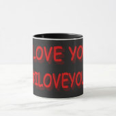 Mug Sympa Design d'expression "JE VOUS AIME !". Comman (Centre)