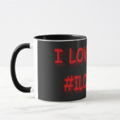 Mug Sympa Design d'expression "JE VOUS AIME !". Comman (Gauche)