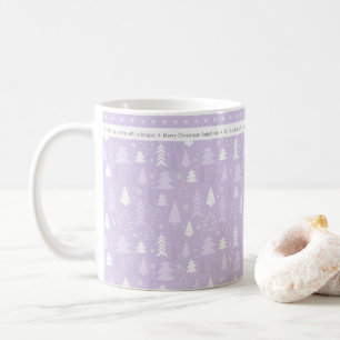 Mug Sympa Purple arbres de Noël Personnalisé