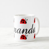 Mug Sympa Red Ladybug Personnalisé (Devant droit)