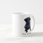 Mug Sympa simple plaisir chien carlin (Devant droit)