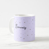 Mug Sympa Virgo Star signe Zodiac Chat avec fleurs (Devant gauche)