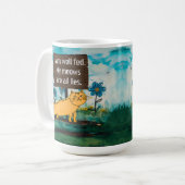 Mug Sympathie Cartoon Chat Signal Drôle Phrase (Devant gauche)