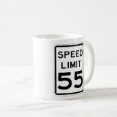 Mug Sympathique 55 MPH Road Sign Coffee Cup (Devant droit)