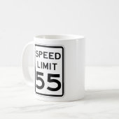 Mug Sympathique 55 MPH Road Sign Coffee Cup (Devant gauche)