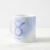 Mug Sympathique Taurus Astrologie Signe Personnalisé V (Devant gauche)