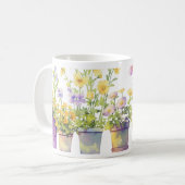 Mug Symphonie des fleurs en pointillés (Devant gauche)