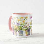 Mug Symphonie des fleurs en pointillés (Devant gauche)