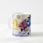 Mug Symphonie émotionnelle Kandinsky en rouge, jaune e (Devant gauche)