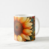 Mug Symphonie surréelle de tournesol (Devant droit)