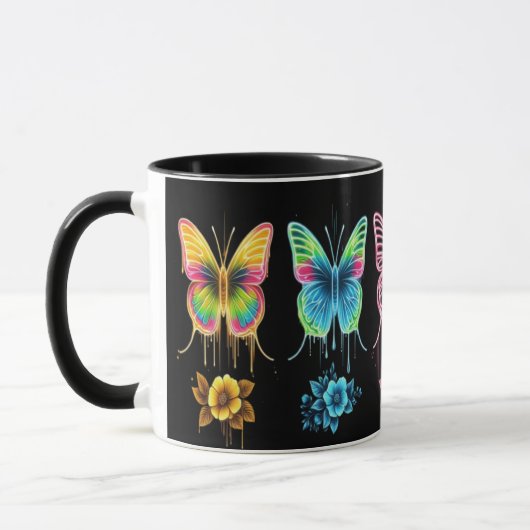 Mug Symphonie Whimsical Butterfly : Couleurs vibrantes (Gauche)