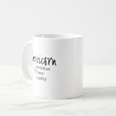 Mug Symptômes positifs du zodiaque de Capricorne (Devant gauche)