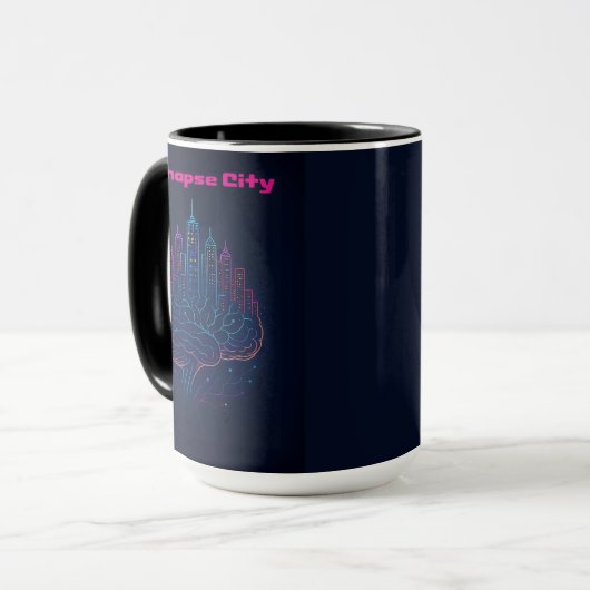 Mug Synapse City – Where Thoughts Never Sleep (Devant gauche)