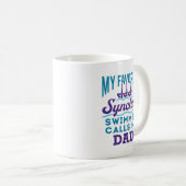 Mug Synchro papa de natation synchronisée (Devant droit)
