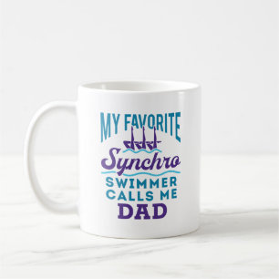Mug Synchro papa de natation synchronisée